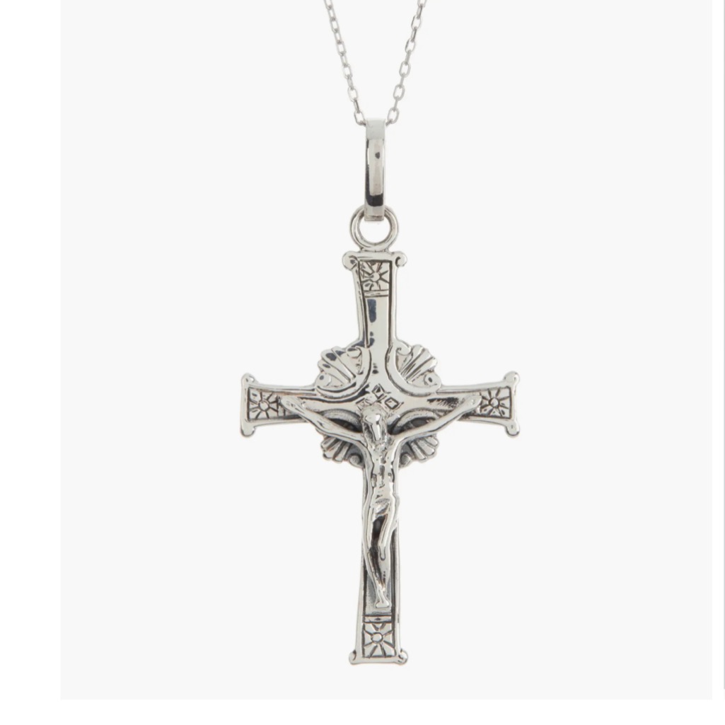 Argento Vivo Sterling Silver Crucifix Cross Pendant Necklace 35$